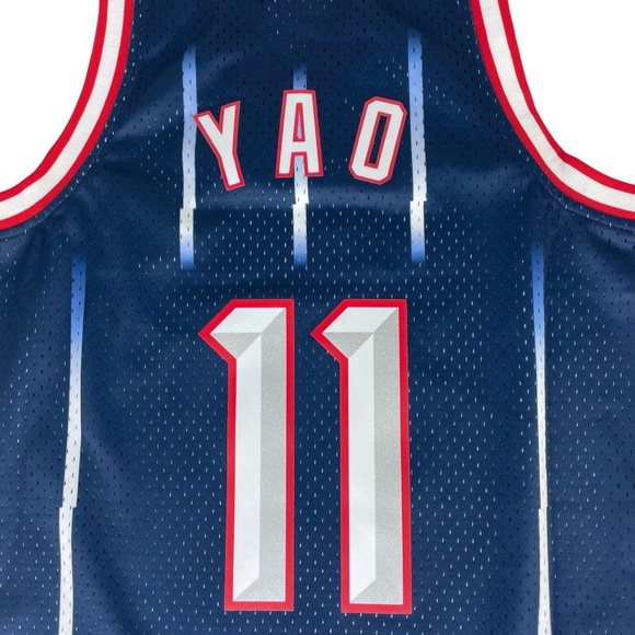 Mitchell and Ness Swingman Jersey Houston Rockets Road 2002-03 Yao Ming SZ M - Picture 5 of 13